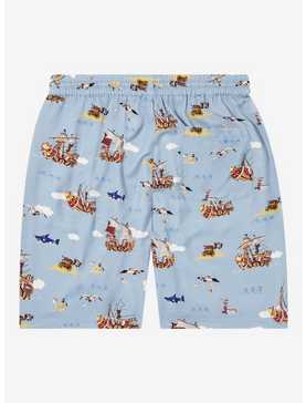 One Piece Ships Allover Print Woven Shorts - BoxLunch Exclusive, , hi-res