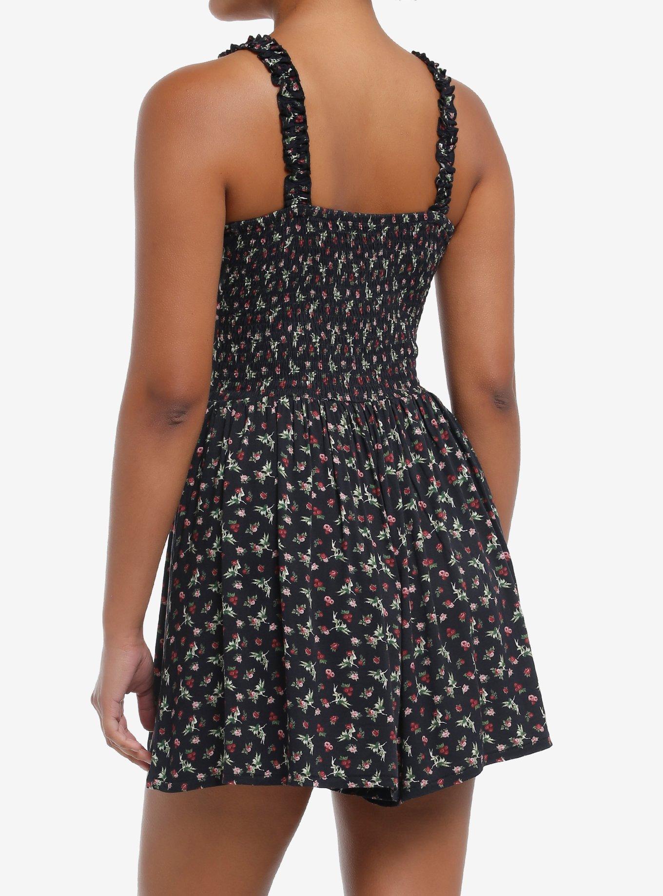 Thorn & Fable Fairy Floral Romper, PINK, alternate