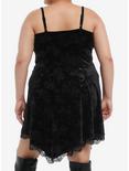 Cosmic Aura Black Celestial Scorpion Velvet Slip Dress Plus Size, GREY, alternate