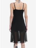 Cosmic Aura® Black Lace Mesh Midi Dress, BLACK, alternate