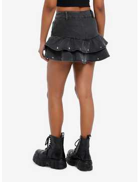 Social Collision Star Stud Ribbon Mini Skirt, , hi-res