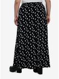 Thorn & Fable Black & White Ghost Maxi Skirt Plus Size, , alternate