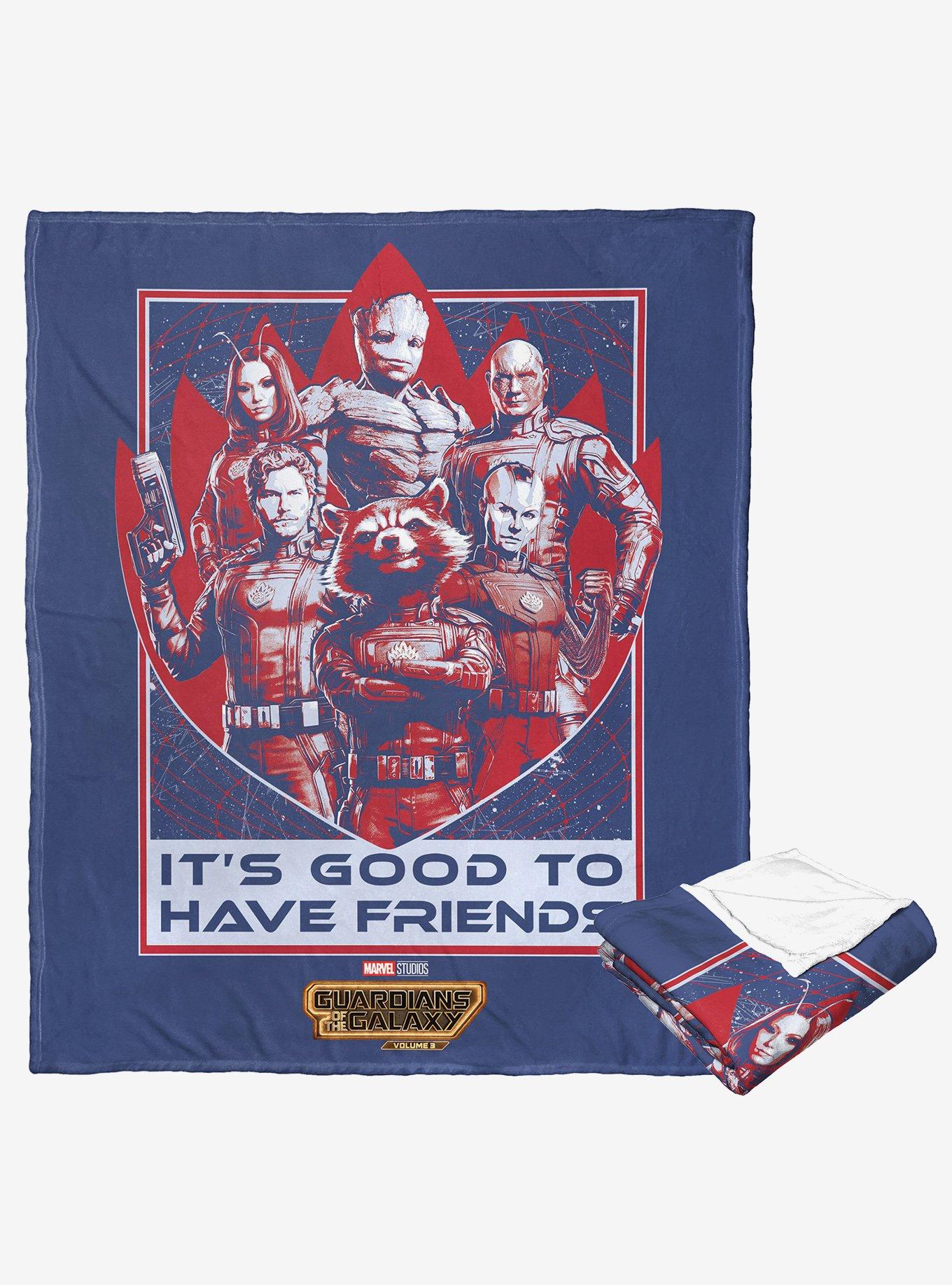Marvel Guardians of the Galaxy: Vol. 3 Better To Have Friends Silk Touch Throw Blanket, , alternate
