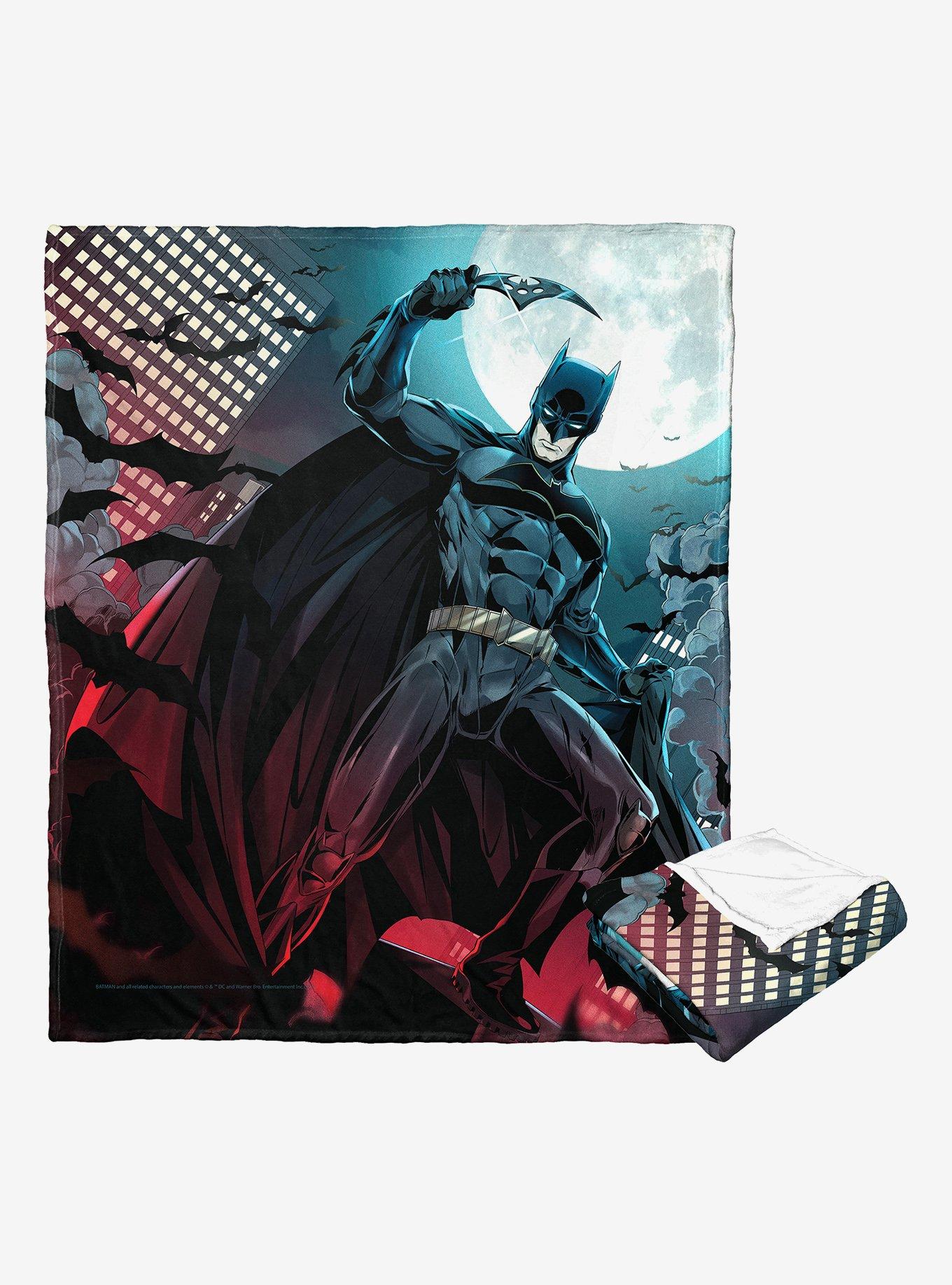 DC Comics Batman Stylized Batman Silk Touch Throw Blanket, , hi-res