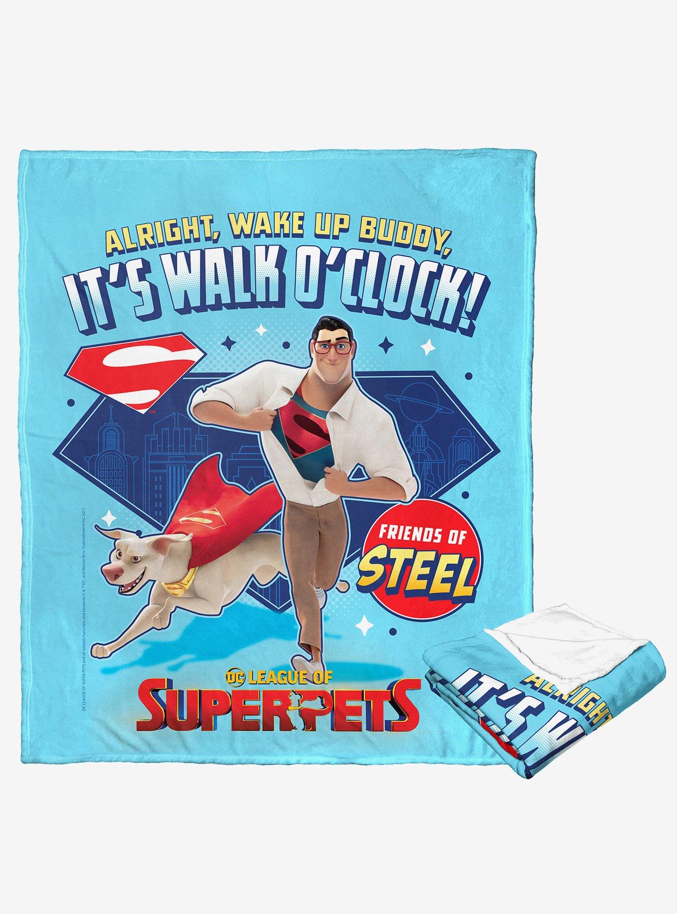 DC League Of Super-Pets Walk O' Clock Silk Touch Throw Blanket, , hi-res