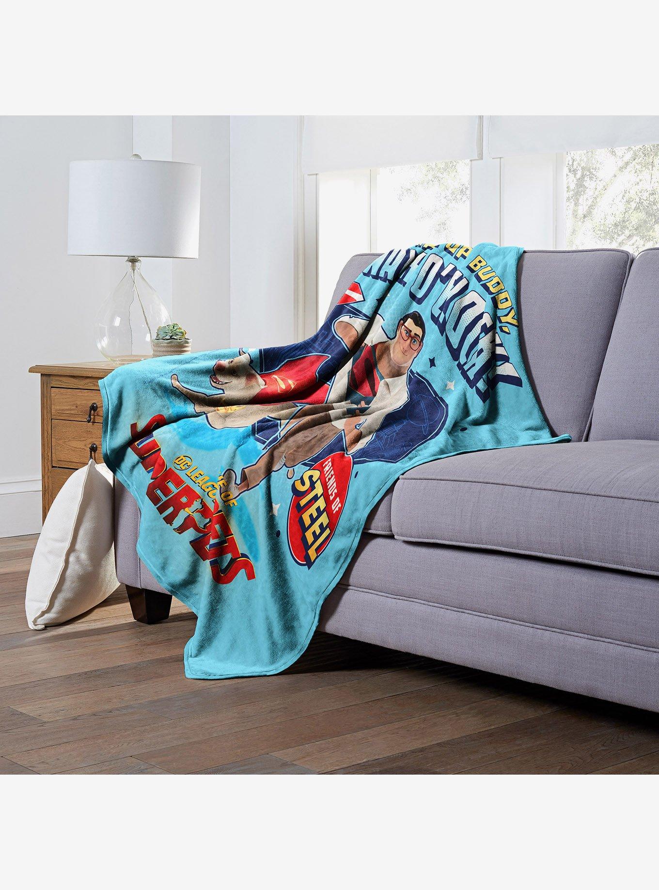 DC League Of Super-Pets Walk O' Clock Silk Touch Throw Blanket, , alternate