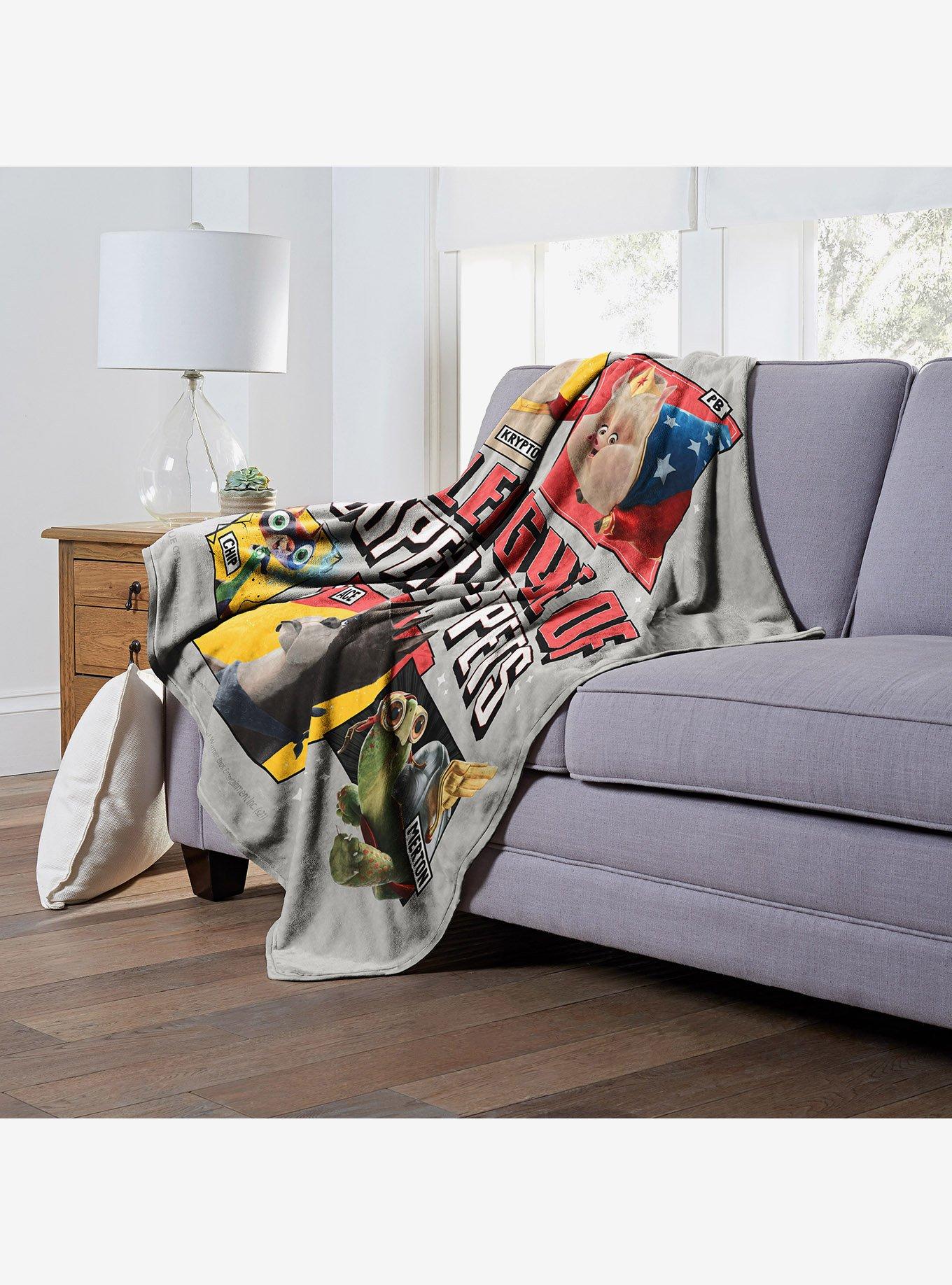 DC League Of Super-Pets Unite Silk Touch Throw Blanket, , alternate