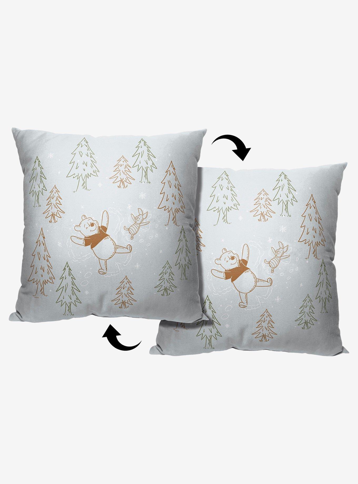 Disney Winnie The Pooh Snow Angels Printed Throw Pillow, , hi-res