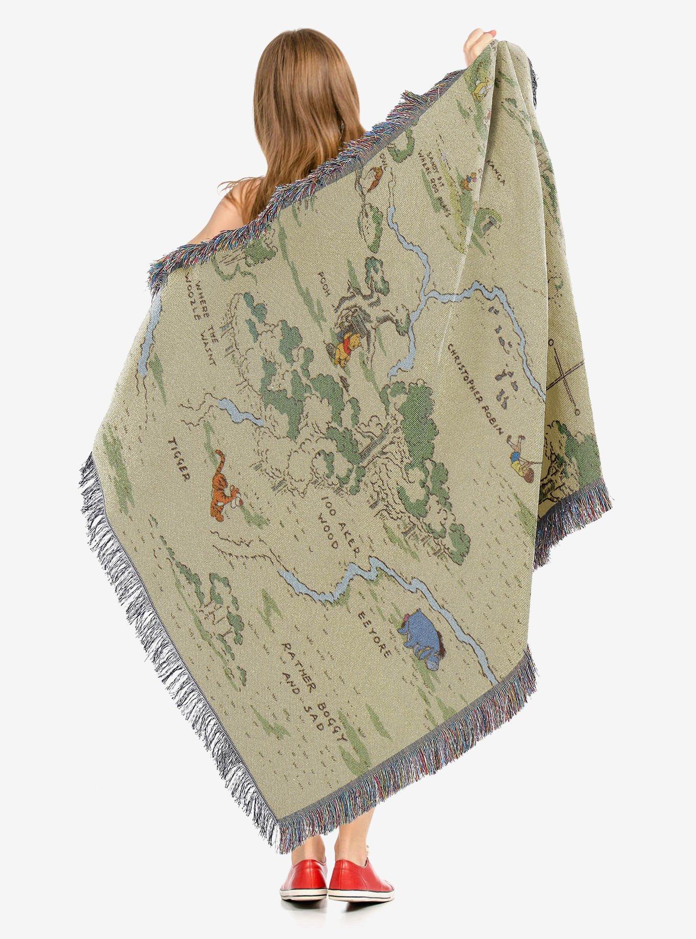 Disney Winnie The Pooh Hundred Acre Woods Tapestry Throw, , alternate