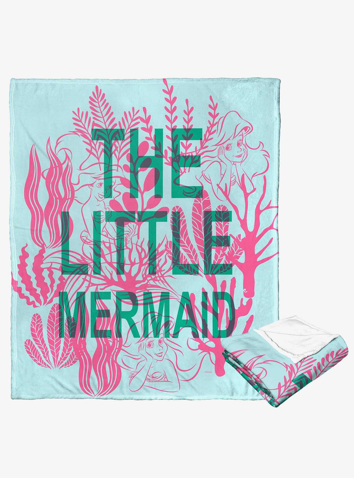 Disney The Little Mermaid Classic Coral Reef Silk Touch Throw Blanket, , hi-res