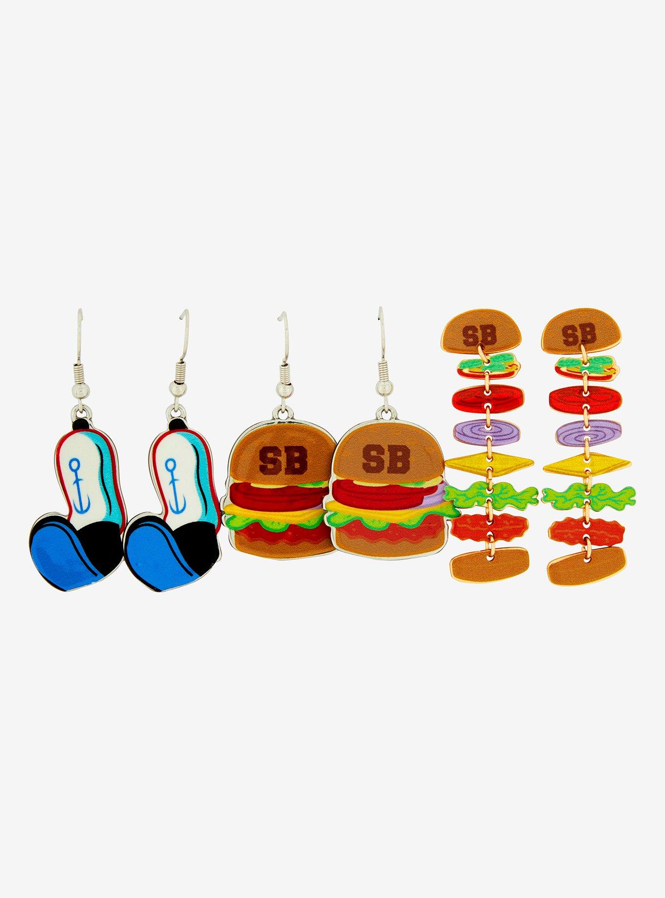 SpongeBob SquarePants Krabby Patty Earring Set &mdash; BoxLunch Exclusive, , alternate