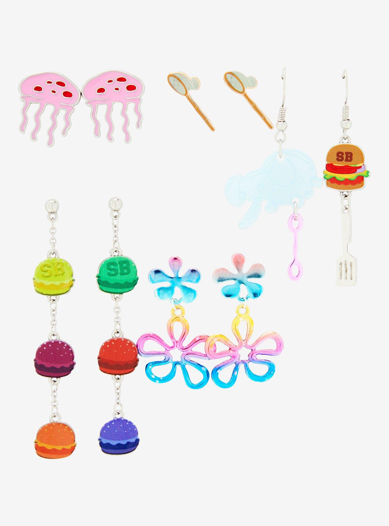 SpongeBob SquarePants Mix Match Earring Set - BoxLunch Exclusive, , alternate