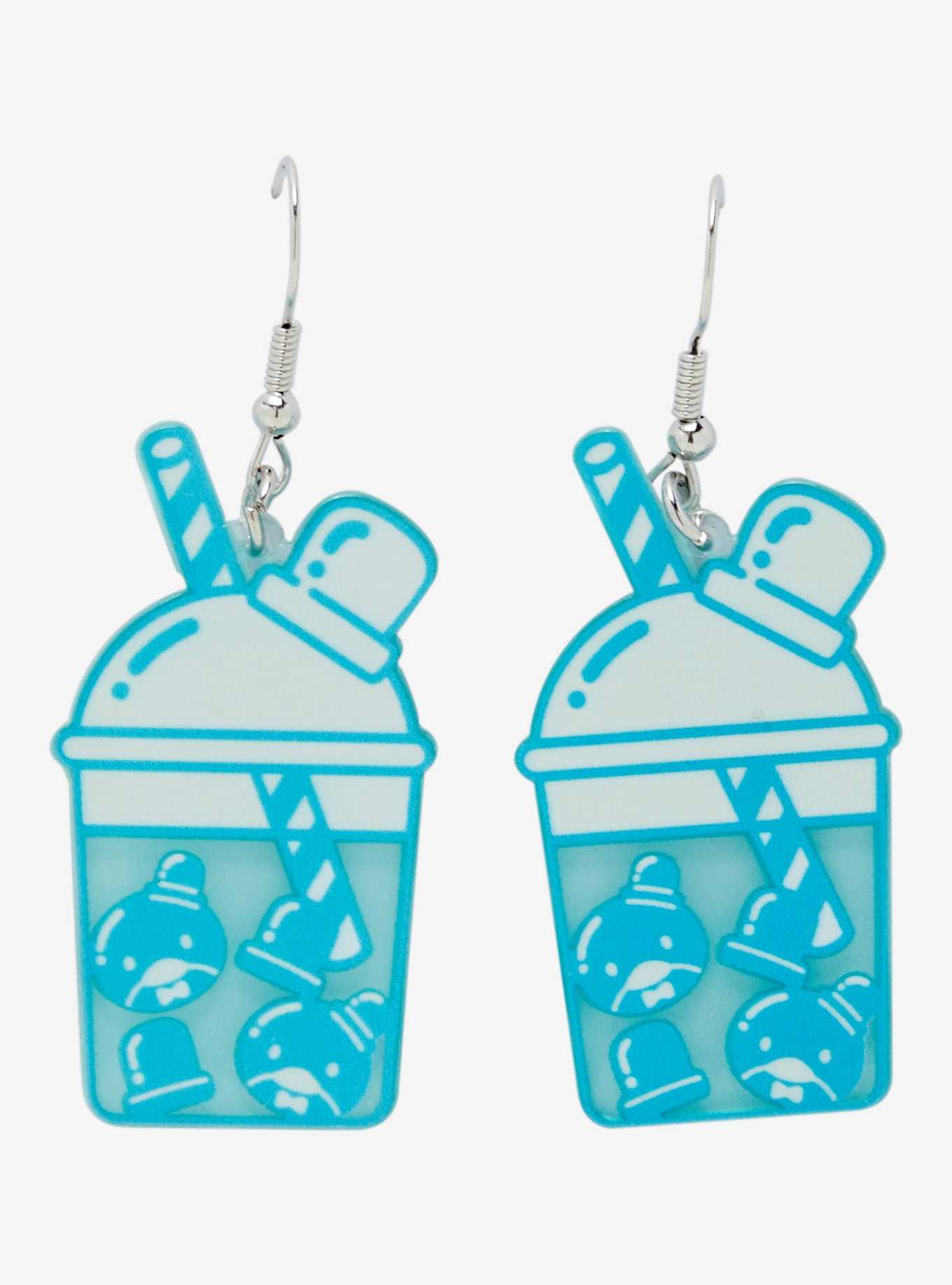 Sanrio Hello Kitty and Friends Tuxedo Sam Boba Cup Earrings - BoxLunch Exclusive, , hi-res