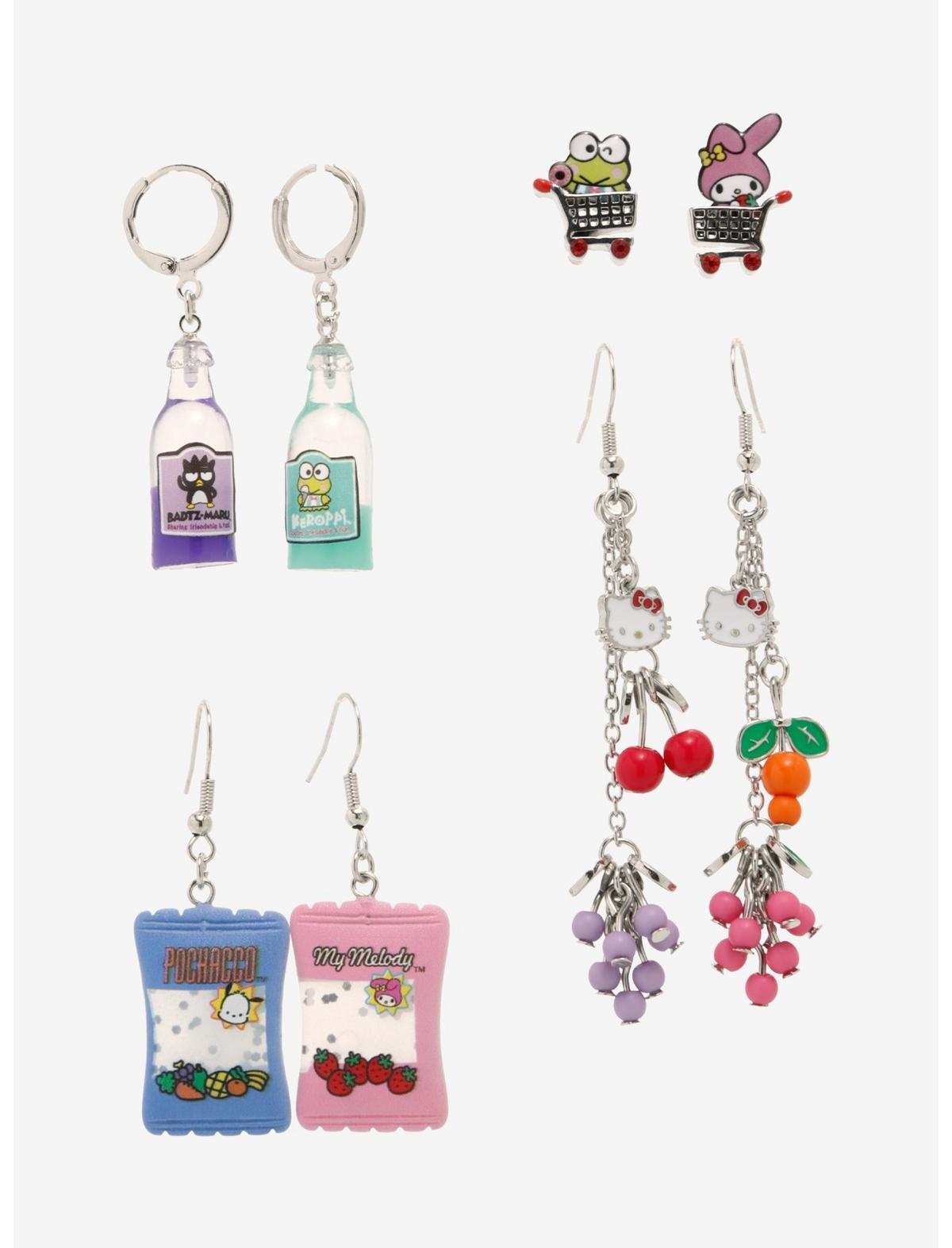 Sanrio Hello Kitty and Friends Kawaii Mart Mix and Match Earring Set - BoxLunch Exclusive, , alternate