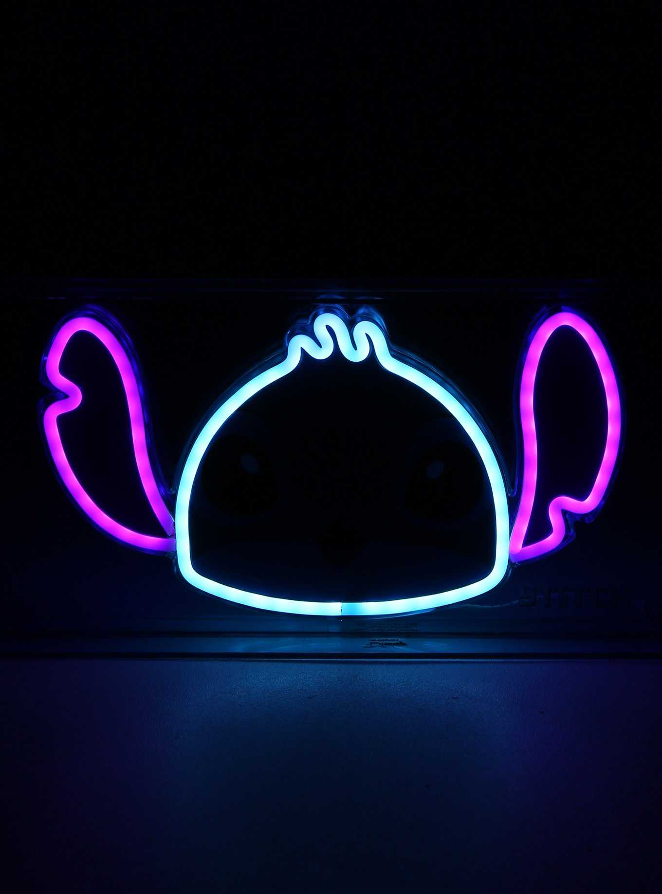Disney Lilo & Stitch Face Neon Light - BoxLunch Exclusive, , hi-res