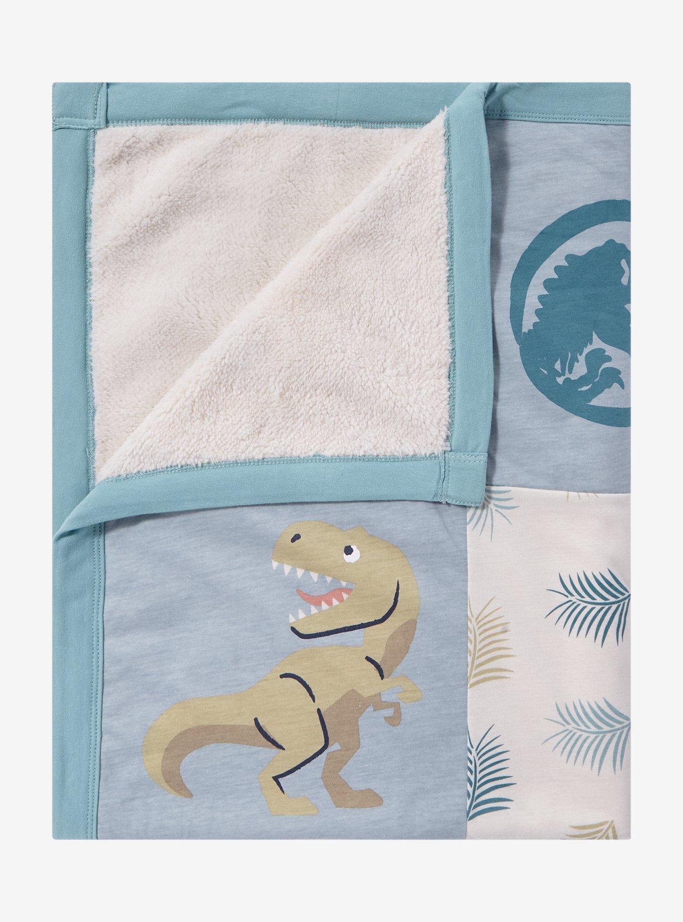Jurassic Park Dinosaurs Quilted Baby Blanket - BoxLunch Exclusive, , alternate