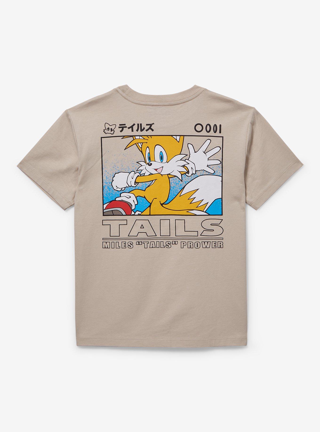 Sonic the Hedgehog Tails Portrait Youth T-Shirt — BoxLunch Exclusive, BEIGE, alternate