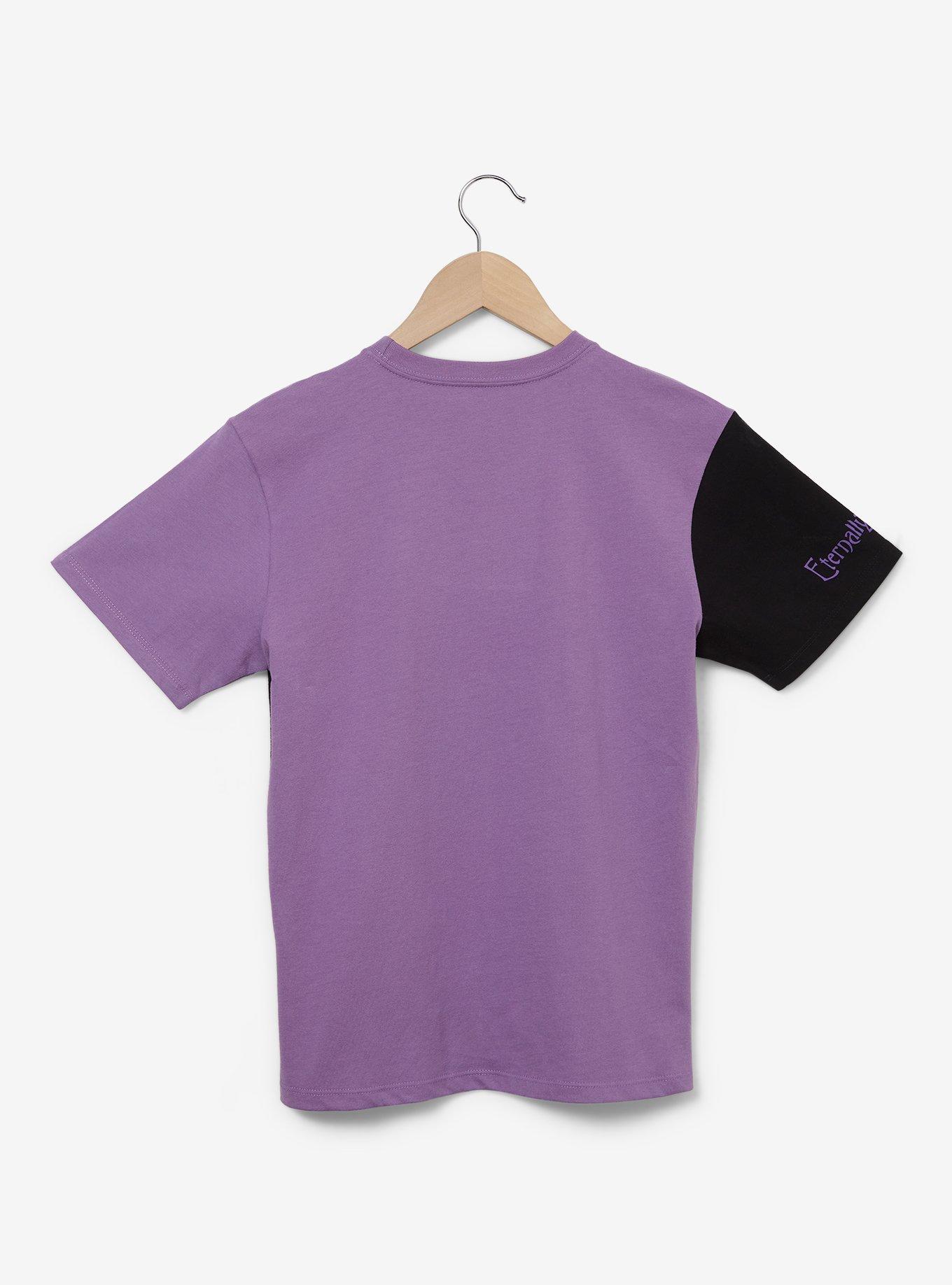 Disney The Nightmare Before Christmas Jack & Sally Eternally Yours Youth T-Shirt, PURPLE  BLACK, alternate