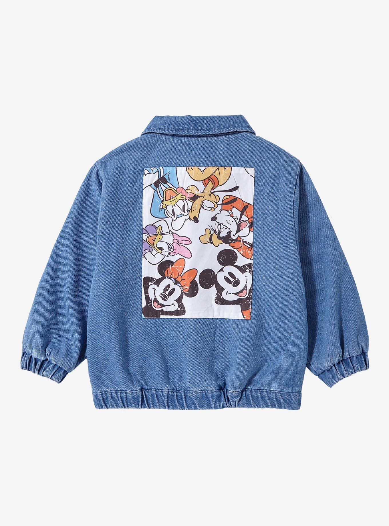 Disney Mickey and Friends Autograph Denim Toddler Jacket — BoxLunch Exclusive, MULTI, alternate