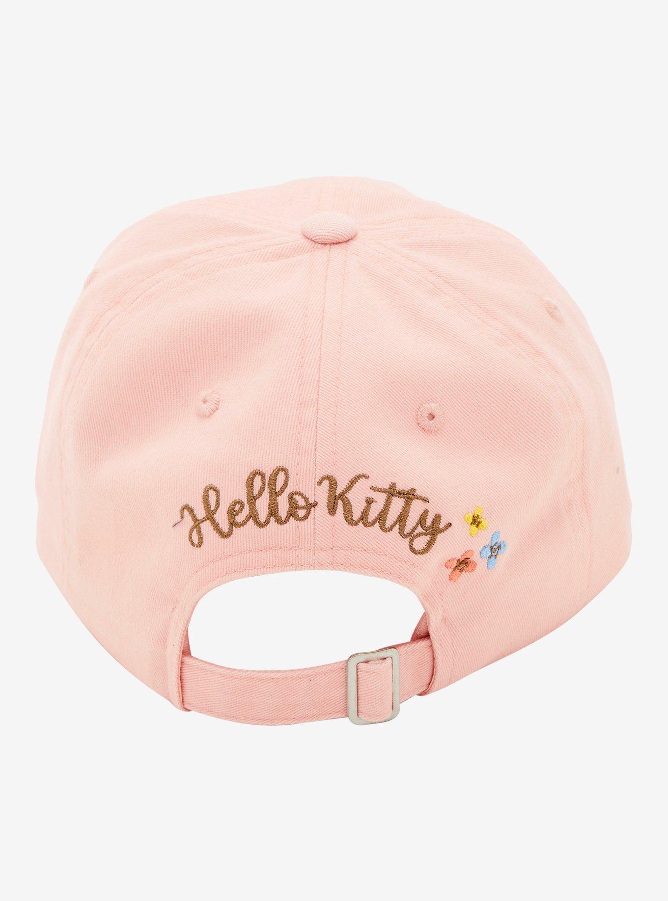 Sanrio Hello Kitty Floral Pink Ball Cap - BoxLunch Exclusive, , alternate
