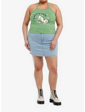 Sweet Society Don't Duck With Us Green Girls Halter Top Plus Size, , hi-res