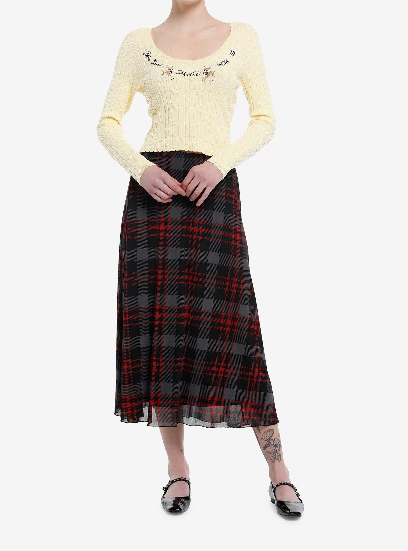 Sweet Society Can't Frolic With Us Deer Girls Long-Sleeve Sweater, , hi-res