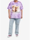 Sweet Society Cats How About No Girls Tie-Dye Oversized T-Shirt Plus Size, BLUE, alternate