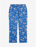 One Piece Scenic Ship Allover Print Sleep Pants — BoxLunch Exclusive, BLUE, alternate