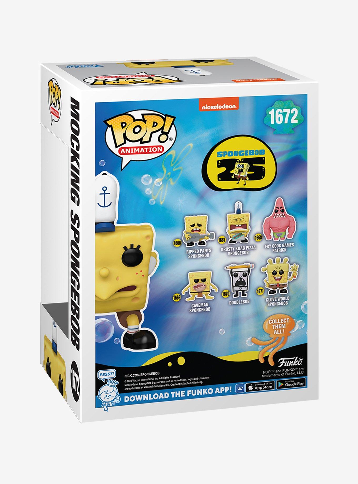 Funko SpongeBob SquarePants Pop! Animation Mocking SpongeBob Vinyl Figure Hot Topic Exclusive, , alternate