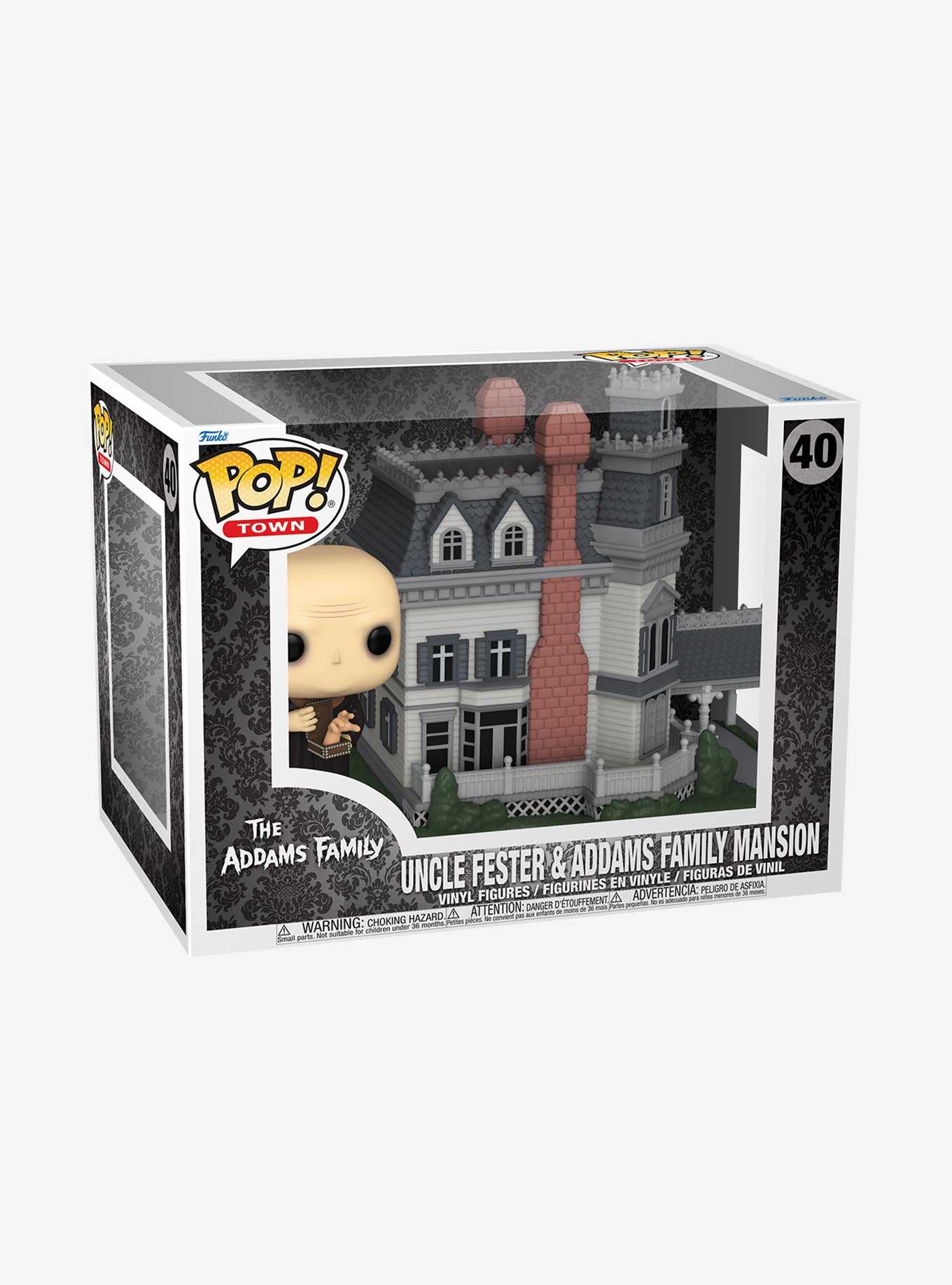 Funko The Addams Family Pop! Town Uncle Fester & Addams Family Mansion Vinyl Figure, , hi-res