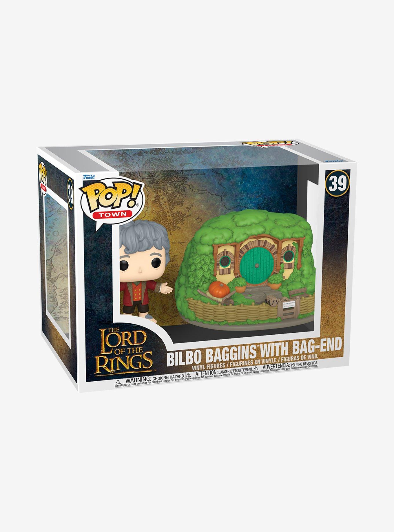 Funko The Lord Of The Rings Pop! Town Bilbo Baggins With Bag-End Vinyl Figure, , hi-res