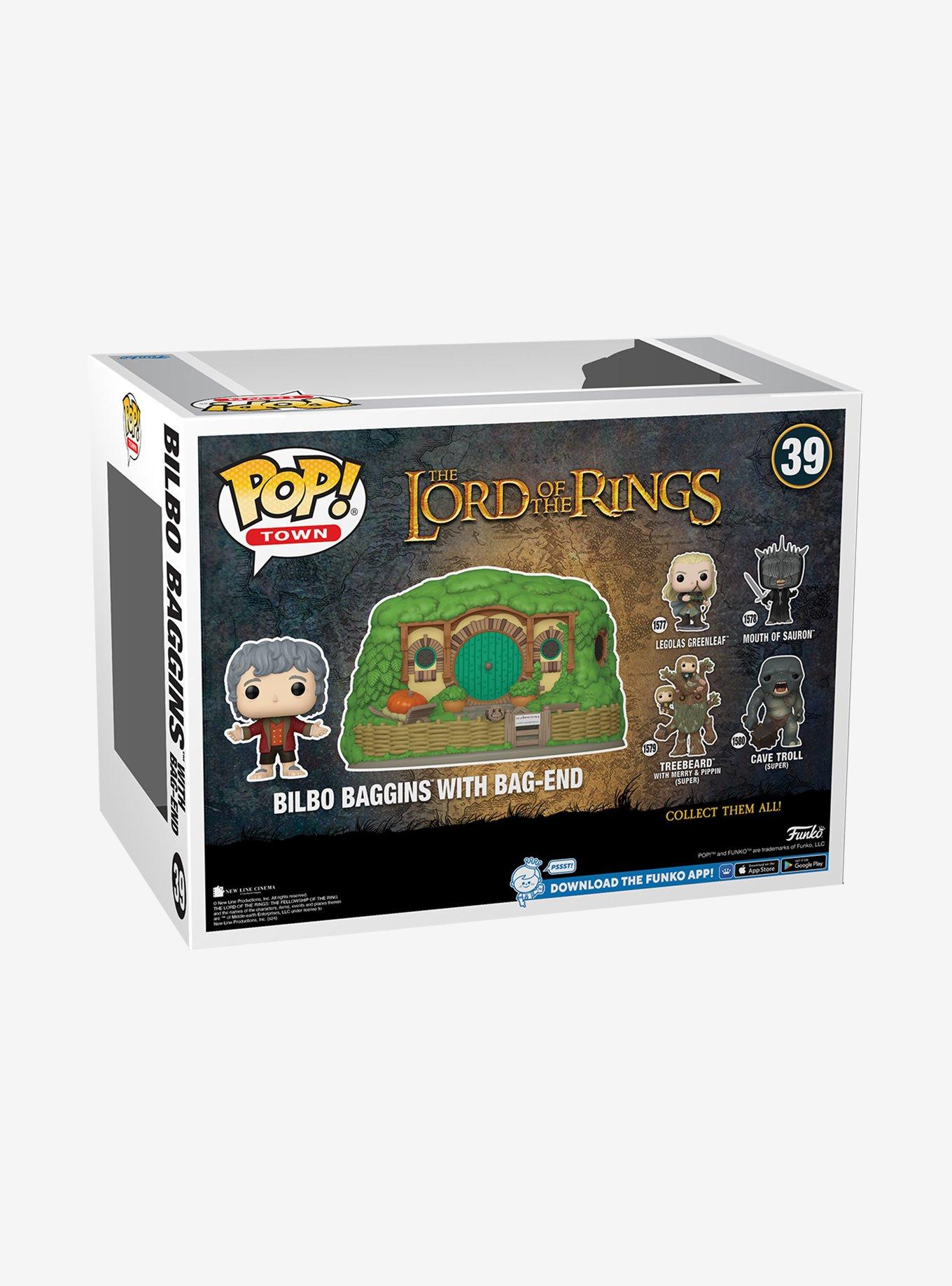 Funko The Lord Of The Rings Pop! Town Bilbo Baggins With Bag-End Vinyl Figure, , alternate