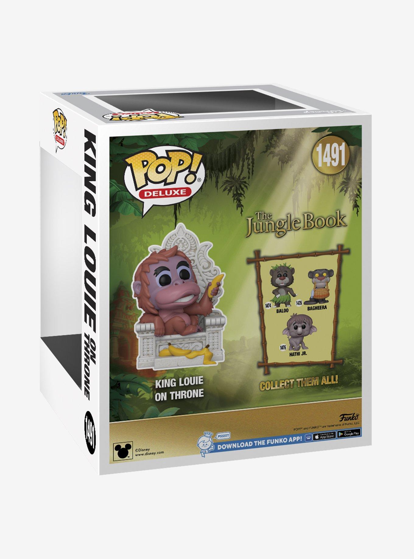 Funko Disney The Jungle Book Pop! Deluxe King Louie On Throne Vinyl Figure, , alternate