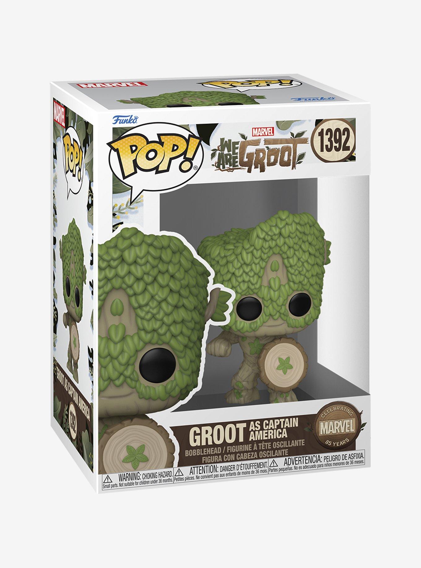 Funko Marvel We Are Groot Pop! Groot As Captain America Vinyl Bobblehead, , hi-res