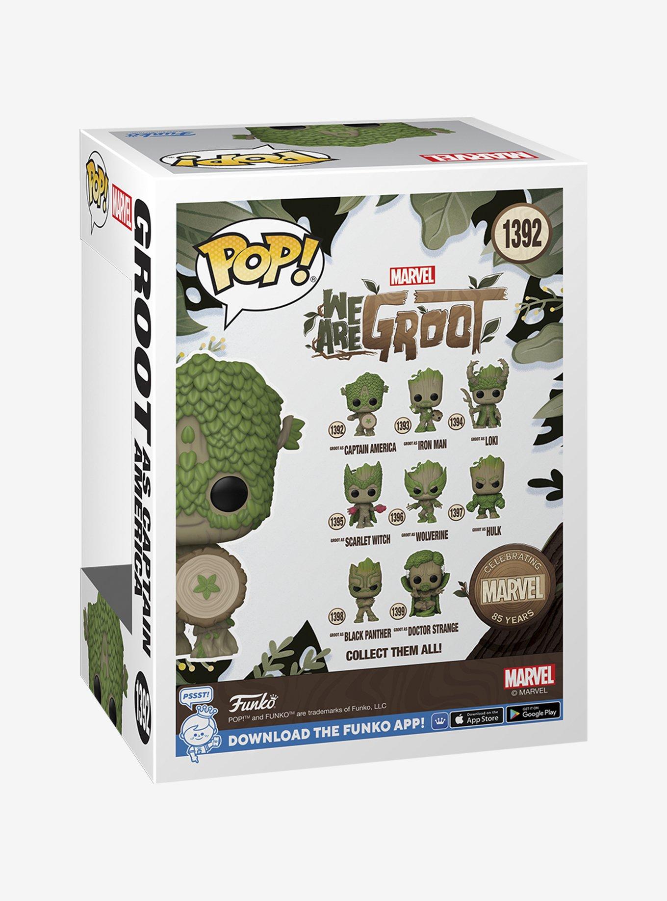 Funko Marvel We Are Groot Pop! Groot As Captain America Vinyl Bobblehead, , alternate