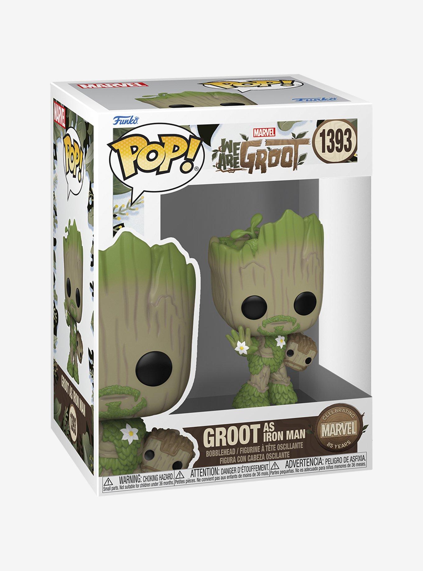 Funko Marvel We Are Groot Pop! Groot As Iron Man Vinyl Bobblehead, , hi-res