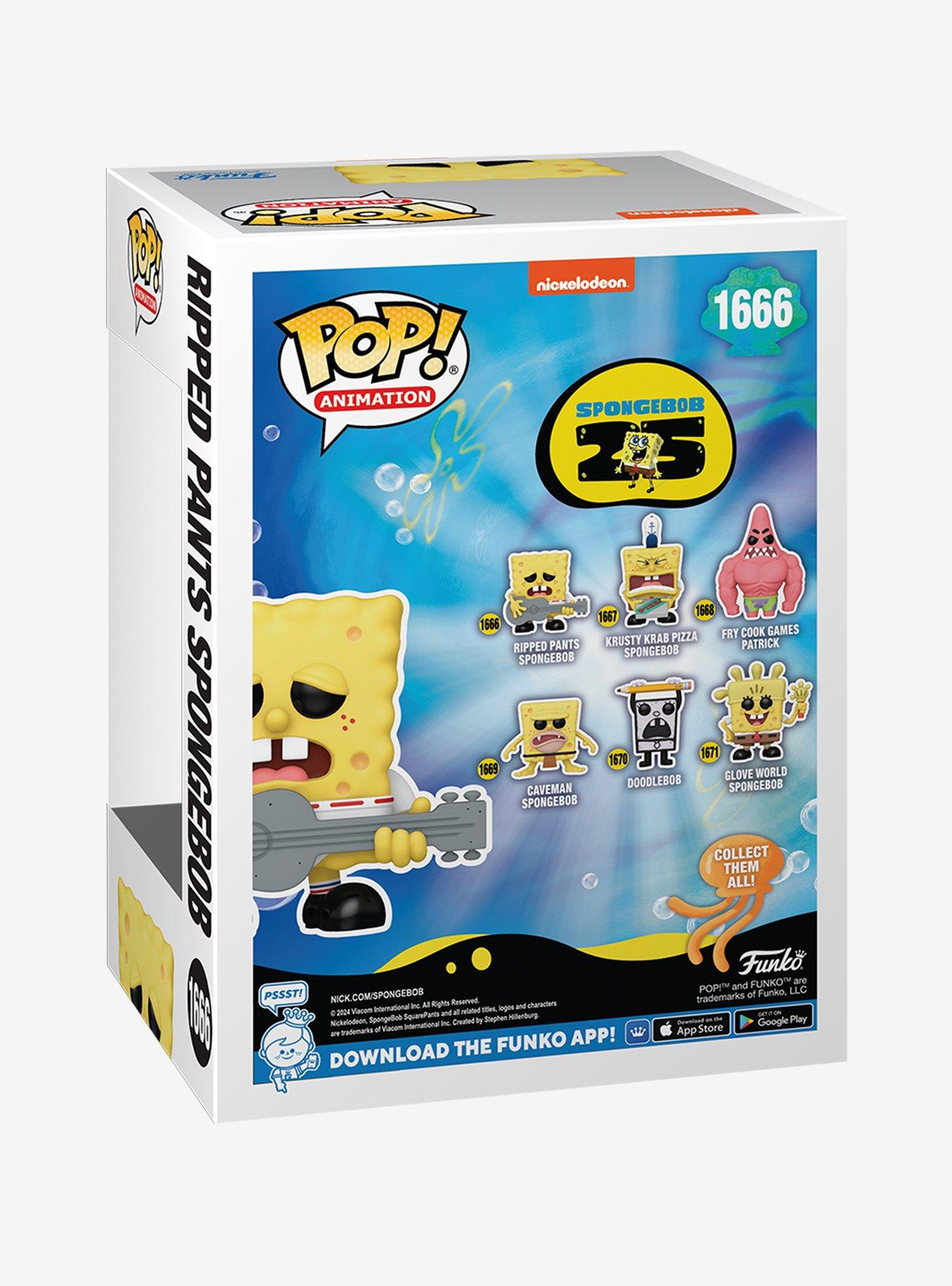 Funko SpongeBob SquarePants Pop! Animation Ripped Pants SpongeBob Vinyl Figure, , alternate