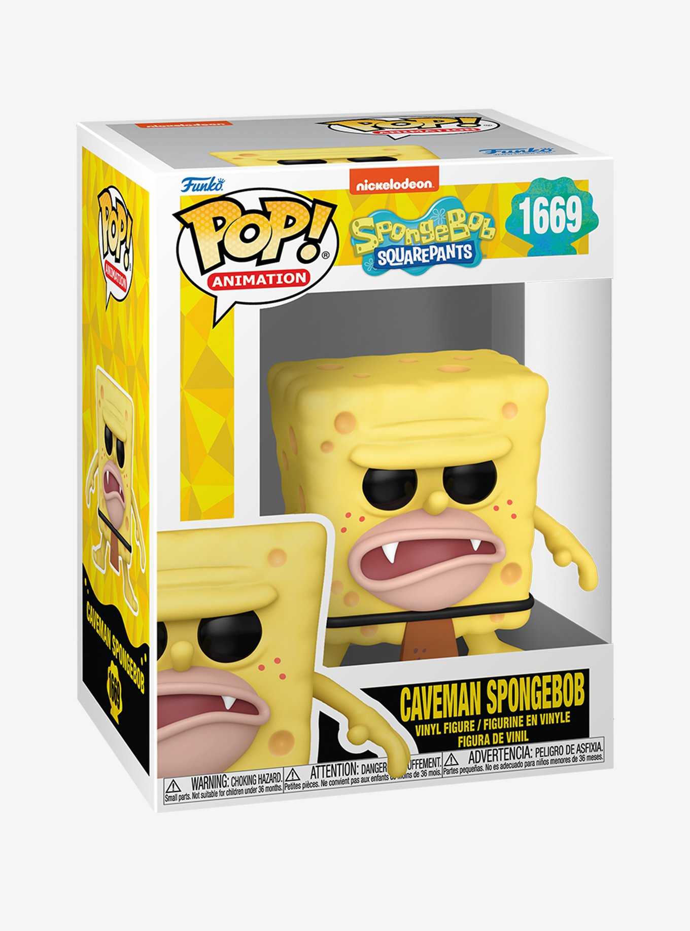 Funko SpongeBob SquarePants Pop! Animation Caveman SpongeBob Vinyl Figure, , hi-res