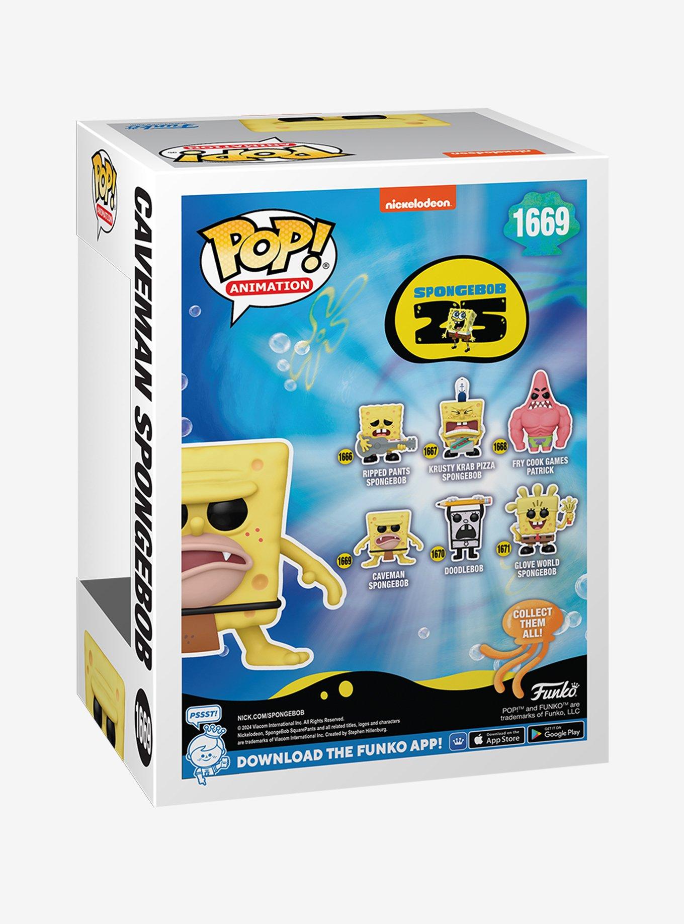 Funko SpongeBob SquarePants Pop! Animation Caveman SpongeBob Vinyl Figure, , alternate
