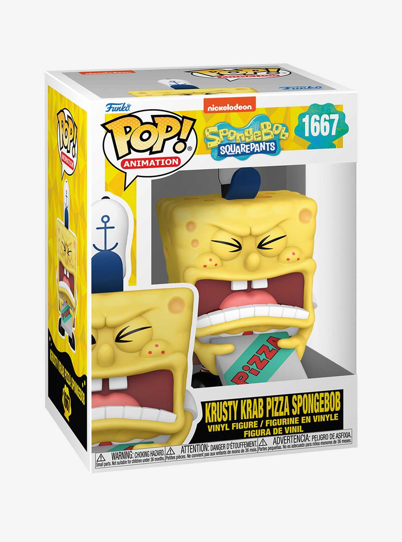 Funko SpongeBob SquarePants Pop! Animation Krusty Krab Pizza SpongeBob Vinyl Figure, , hi-res