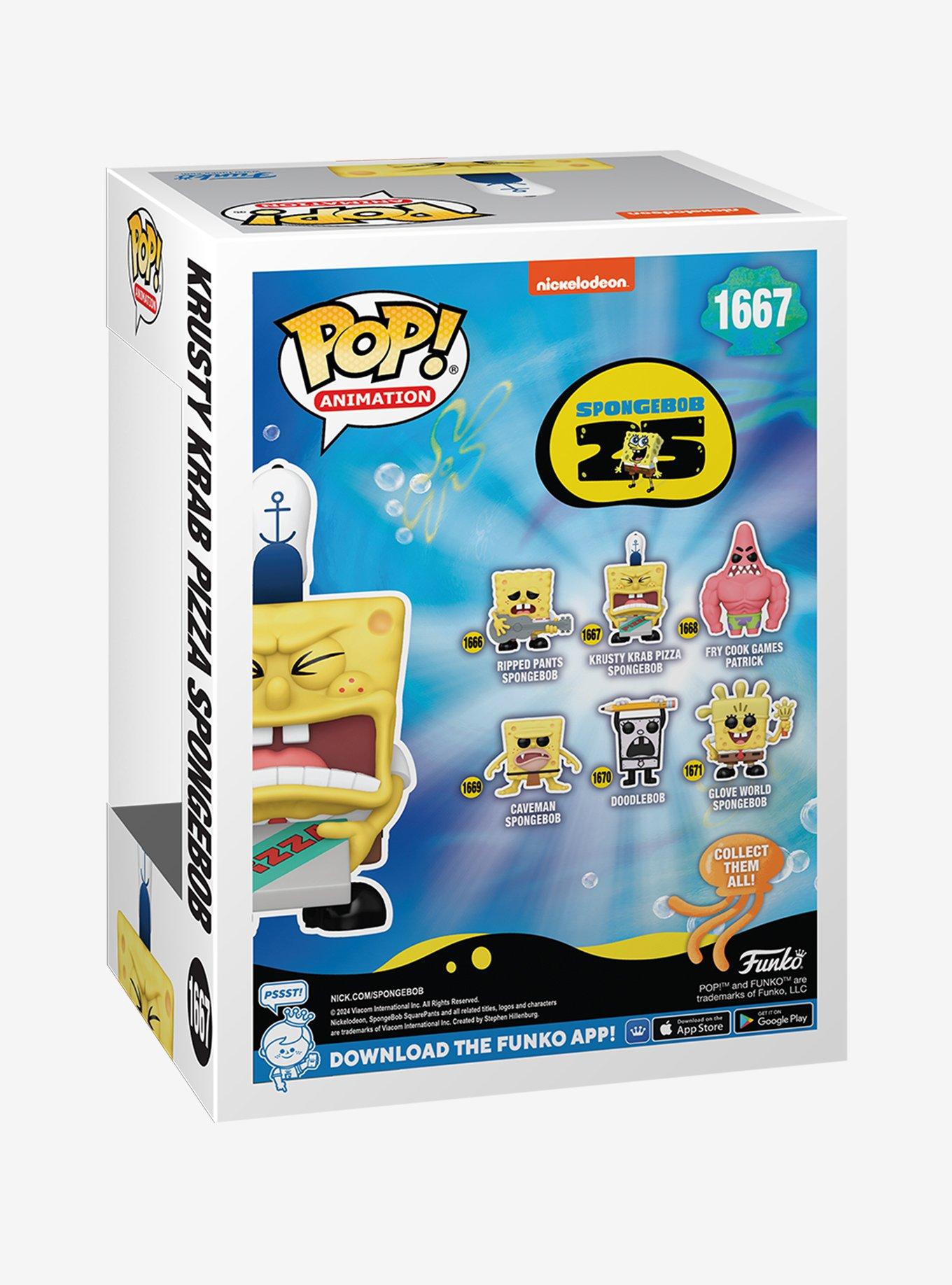 Funko SpongeBob SquarePants Pop! Animation Krusty Krab Pizza SpongeBob Vinyl Figure, , alternate
