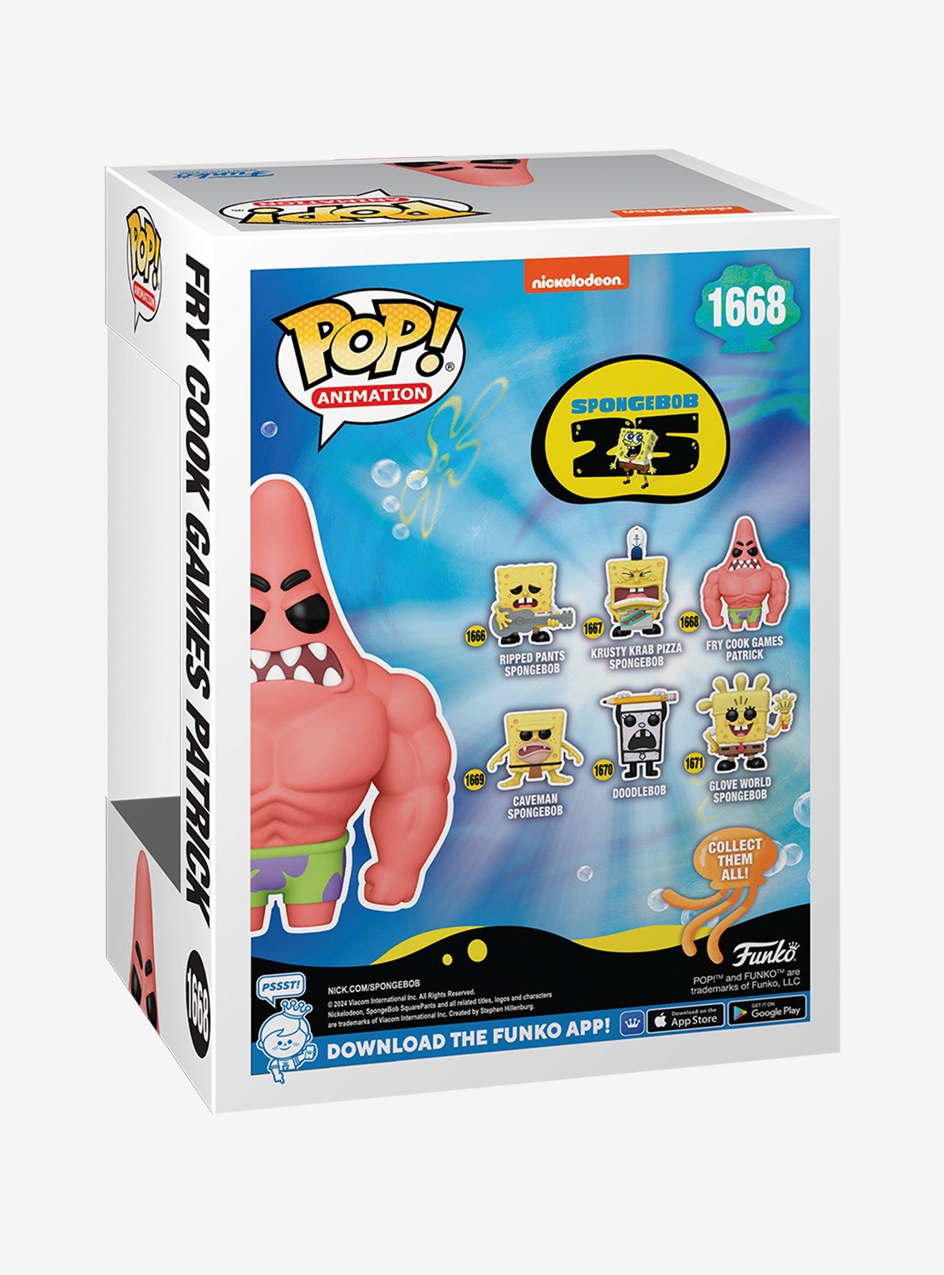 Funko SpongeBob SquarePants Pop! Animation Fry Cook Games Patrick Vinyl Figure, , alternate
