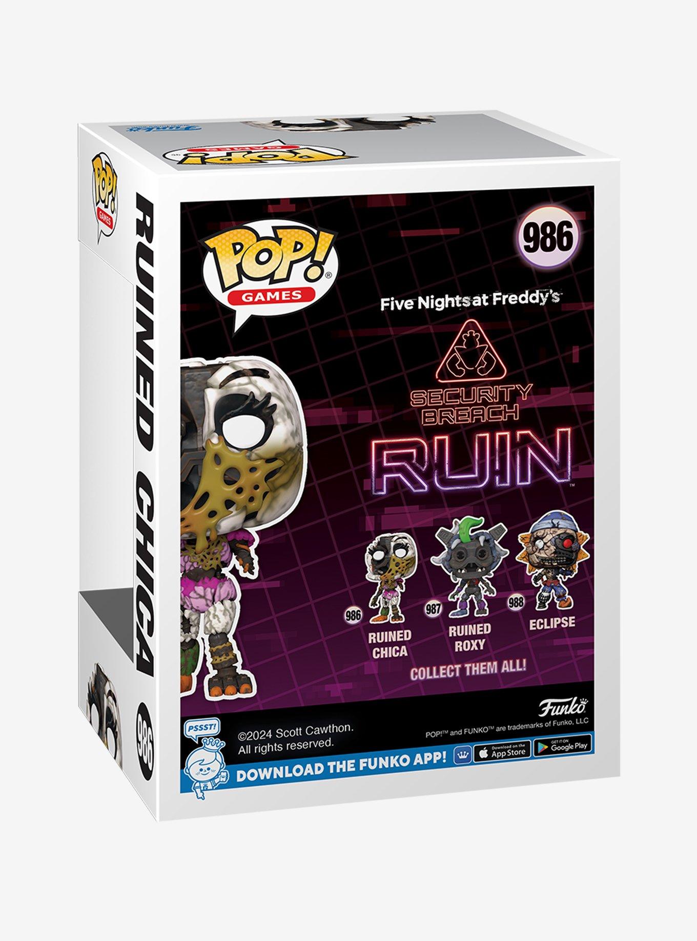 Funko Five Nights At Freddy’s: Security Breach Pop! Ruined Chica Vinyl Figure, , alternate