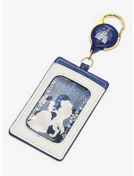 Disney Beauty and the Beast Belle & Beast Silhouettes Retractable Lanyard - BoxLunch Exclusive, , hi-res