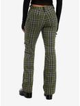 Thorn & Fable Green Plaid Hardware Girls Flare Pants | Hot Topic