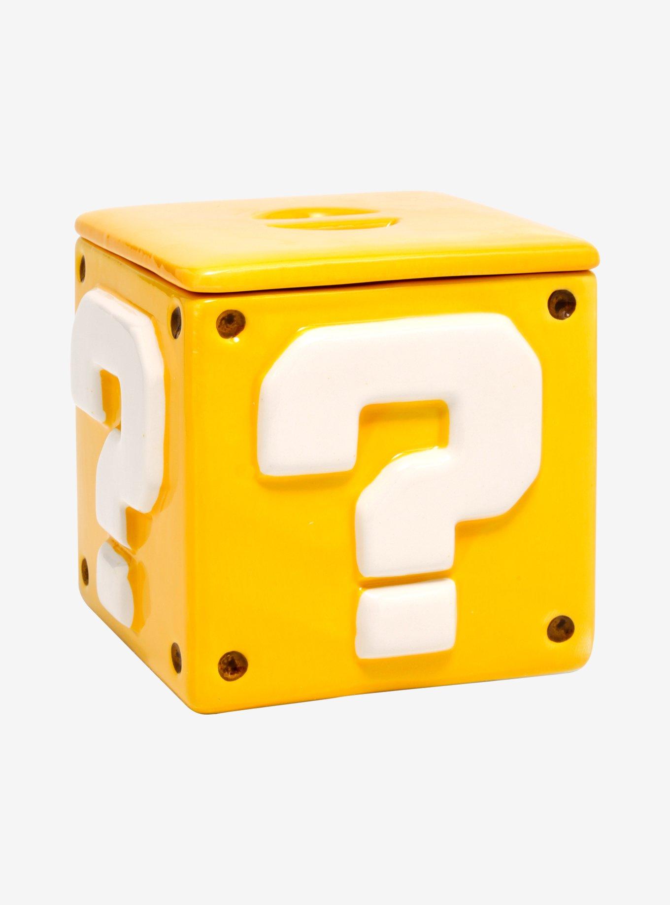 Super Mario Question Block Ceramic Storage Jar, , alternate