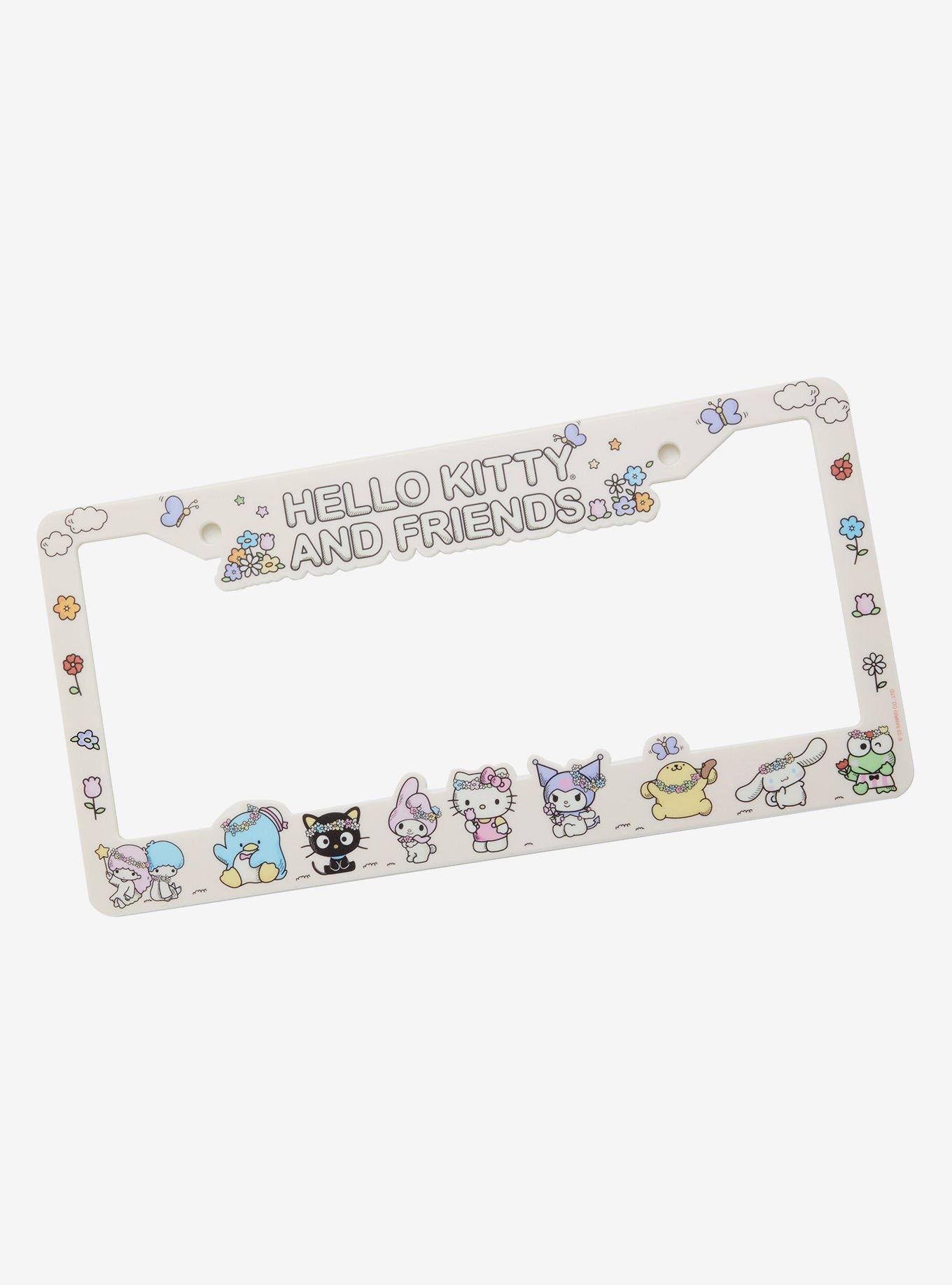 Sanrio Hello Kitty and Friends Flowers Allover Print License Plate Frame - BoxLunch Exclusive