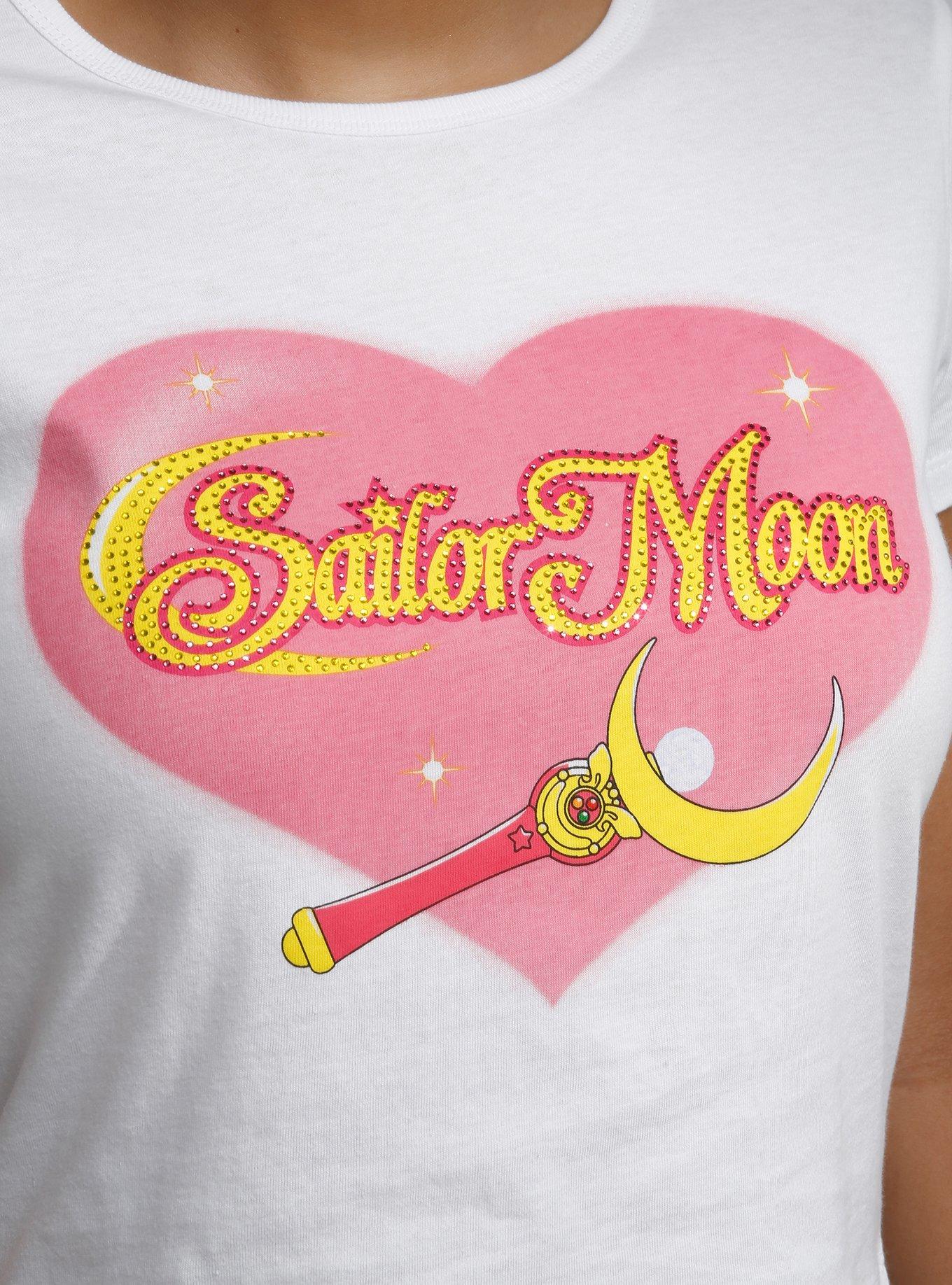 Sailor Moon Rhinestone Logo Girls Baby T-Shirt, MULTI, alternate