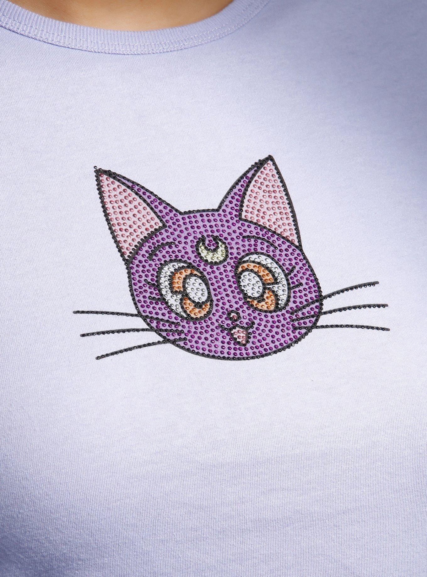 Pretty Guardian Sailor Moon Luna Rhinestone Girls Baby T-Shirt, MULTI, alternate