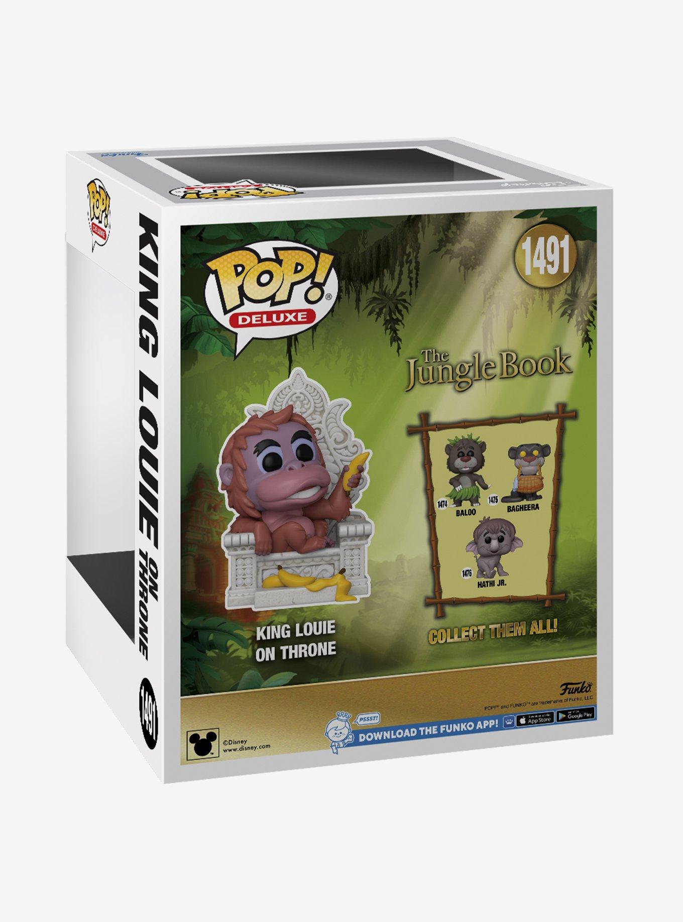 Funko Pop! Deluxe Disney The Jungle Book King Louie on Throne Vinyl Figure, , alternate